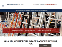 Tablet Screenshot of laddersoftulsa.com